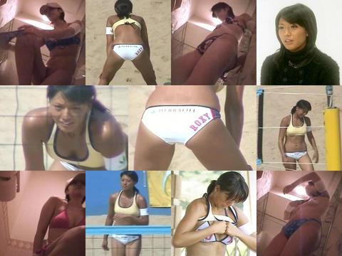 浅尾美和のセクシービーチバレーを盗撮！水着の食込みは見逃しません。